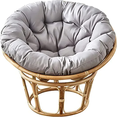 Vista 12 de HUHJYUGE Cojín colgante para silla de hamaca de solo 16 x 16 pulgadas, cojín de repuesto impermeable para silla colgante, cesta colgante, cojín