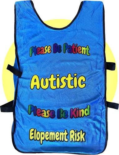 Vista 5 de Chaleco de compasión para autismo - Ropa para personas autistas - Please Be Kind Please Be Patient - Chaleco Spectrum