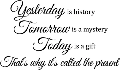 Vista 3 de Newclew Vinilo decorativo para pared con texto en inglés «Live Every Moment, Laugh Every Day», «Love Beyond Words»