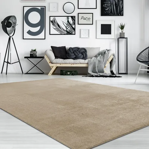Vista 19 de Paco Home Alfombra suave en cobre acogedora alfombra antideslizante color sólido lavable, tamaño: 6'7" x 9'2" Marrón cobre