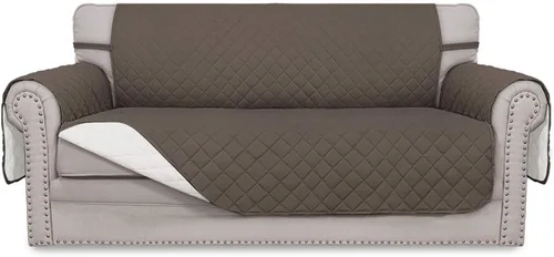 Vista 53 de Easy-Going - Funda reversible para sofá, resistente al agua, con varillas de espuma y correas elásticas, protector de muebles para mascotas y perros