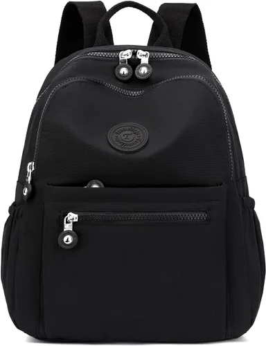 Vista 42 de Tanweibago Mini mochilas de nailon para mujer, mochilas pequeñas de 11L para mujer, mochila ligera casual para mujer, mochila de viaje de compras