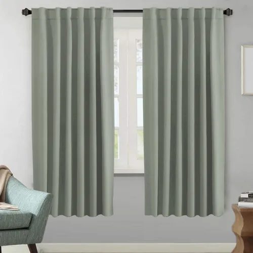Vista 32 de H.VERSAILTEX Cortinas Opacas con Aislamiento Térmico, Paneles de Tratamiento de Ventanas que Oscurecen la Habitación, Cortinas Opacas para Sala