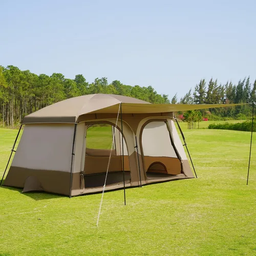 Vista 12 de Vidalido Tiendas de campaña, tienda de 6-8 personas para acampar con vestíbulo extendido, tiendas familiares de 2 habitaciones resistentes al clima