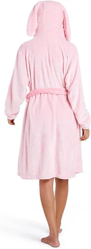 Vista 6 de OLAOLA Women Hooded Plush Robes, Soft Animal Bathrobe for Women, Cozy Warm Home Pajamas Christmas Gift