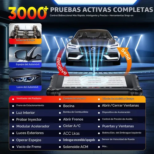 Vista 6 de Autel Escáner MaxiSYS MS906 PRO, 2026 MS906PRO V2.0 Igual que MS906 MAX, Herramienta de Escaneo de Diagnóstico Bidireccional de más de 3000