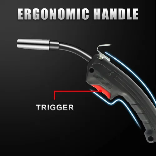 Vista 3 de AZZUNO Pistola de soldadura MIG 14AK con cable de 10 pies, para AZZUNO MIG-135F