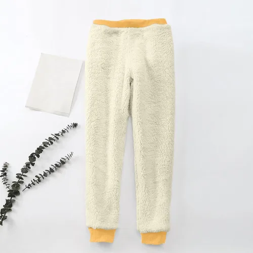 Vista 6 de Fleece Lined Sweatpants for Women Love Heart Graphic Sweatpants Winter Warm Baggy Joggers Pants with Pockets