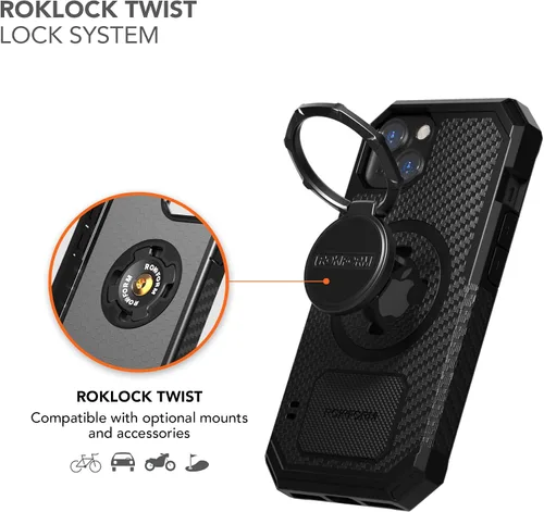 Vista 6 de Rokform - Funda para iPhone 13, Serie Resistente, Compatible con Doble Imán Plus MagSafe, Equipo Protector Magnético de Apple, Funda para iPhone