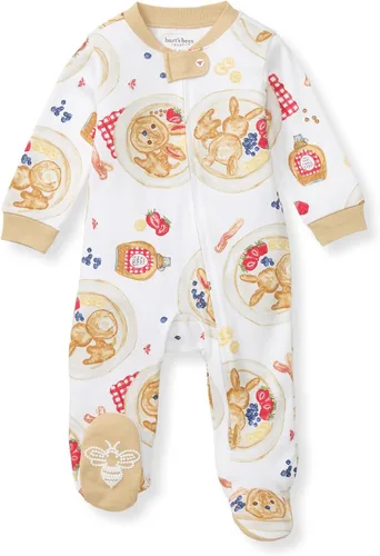 Vista 264 de Burt's Bees Baby - Pijama de una pieza para bebé, mameluco para dormir y jugar, algodón 100% orgánico, cremallera frontal
