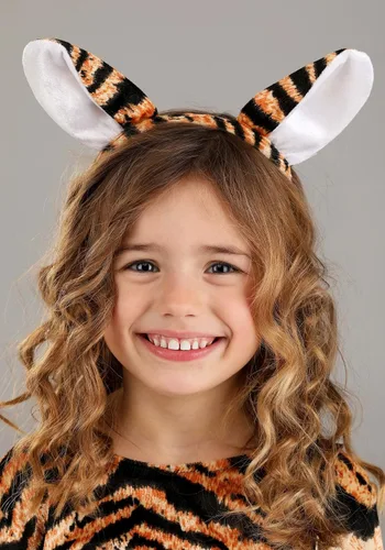 Vista 6 de Fun Costumes Kids Tiger Costume Small Tiger Costume Velour Dress with Glittery Tulle Ruffles, Tiger Costume for Girls