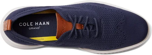 Vista 2 de Cole Haan Grand+ Stitchlite Wing Tip Oxford para hombre, Azul marinonube Nimbus