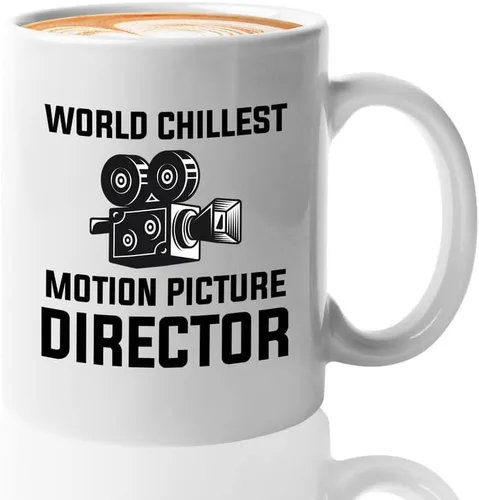 Vista 6 de Cineasta Taza de café 11oz Negra - Cineasta: Crítico de cine no remunerado - Cineasta Regalos Cámara Corte Director de Prop Guionista de cine