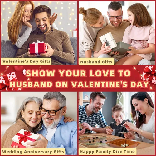 Vista 8 de ZAPUVO Bandeja y llavero de piel sintética para el mejor marido, regalos únicos de San Valentín, aniversario, cumpleaños de esposa, ideas de regalo