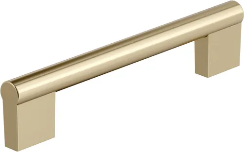 Vista 24 de Amerock Versa 3-3/4 pulgadas (96 mm) de centro a centro Bronce champán Manija de gabinete - paquete de 10 unidades Champagne bronce