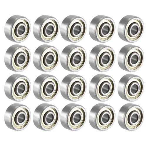 Vista 9 de uxcell 693ZZ 693-2Z 2080093, rodamientos de acero al carbono de 0.118 in x 0.315 in x 0.157 in (paquete de 20)