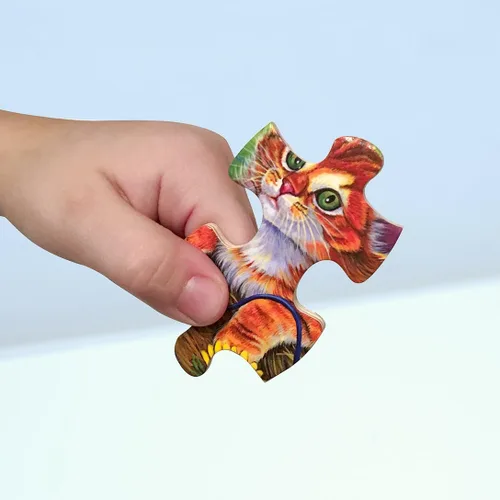 Vista 7 de Masterpieces Rompecabezas de 48 piezas de hechos divertidos para niños, rompecabezas de madera del arca de Noé, 12 x 12 pulgadas