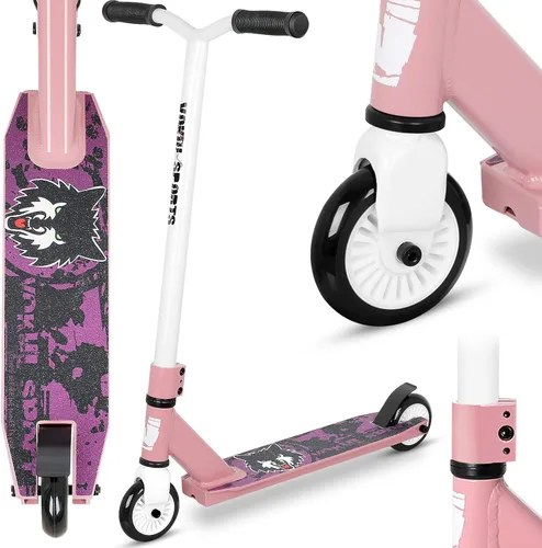 Vista 7 de Patinete Pro Trick, scooters de acrobacias de nivel básico para niños de 6 años en adelante, scooter completo de aluminio y ligero BMX Freestyle