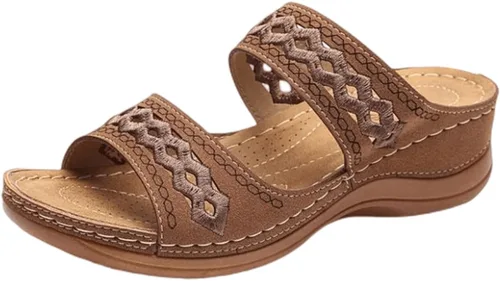 Vista 6 de Ladmiple - Sandalias ortopédicas de verano para mujer con soporte de arco para fascitis plantar