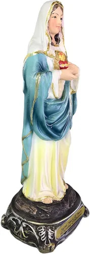 Vista 2 de Sagrado Corazón de María 8" pulgadas Sagrado Corazon De Maria Figura Religiosa Nuevo