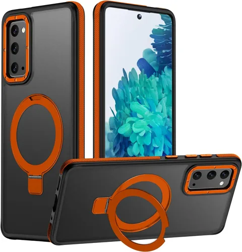 Vista 57 de Funda para Samsung Galaxy S24 Plus, soporte de anillo magnético ajustable [compatible con Magsafe], [protección a prueba de golpes de grado militar]
