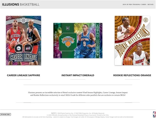 Vista 4 de Panini Illusions NBA 2020 Basketball BLASTER caja (36 cartas/bx)