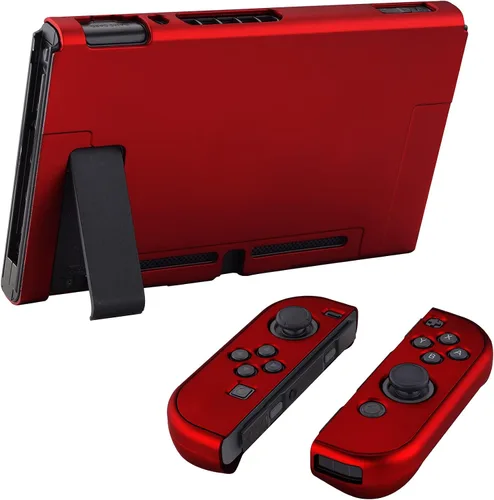 Vista 5 de eXtremeRate PlayVital - Carcasa trasera para consola Nintendo Switch, controlador de mano NS Joycon protector separable, carcasa dura, funda
