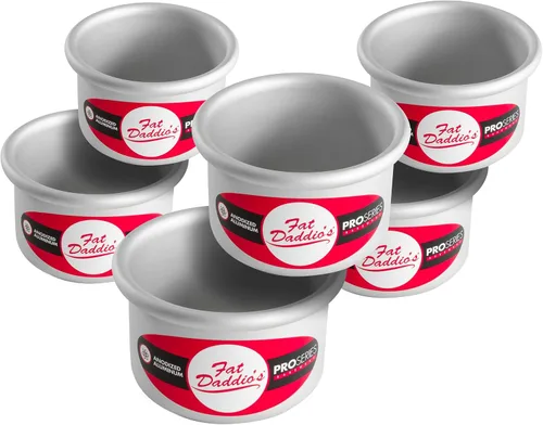 Vista 44 de Fat Daddio's Juego de moldes para pasteles redondos uniformes de aluminio anodizado de 4 niveles, profundidad de 2 pulgadas