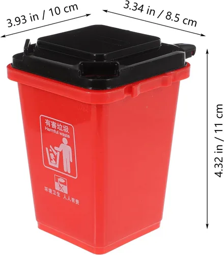Vista 7 de Cabilock Caja de almacenamiento de papelera de escritorio, organizador pequeño, estuche para lápices, soporte de papelería, soporte para bolígrafos