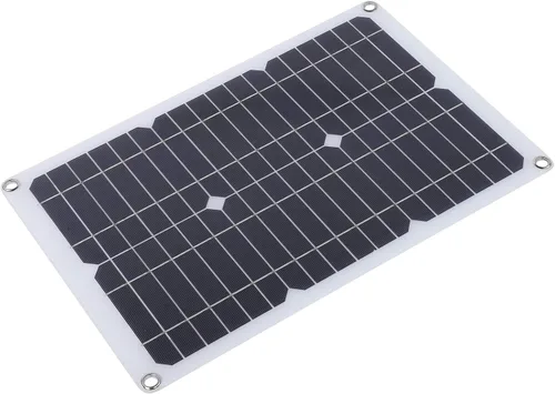 Vista 6 de VGEBY Cable de cargador de coche, 20 W 18 V silicio monocristalino panel celular de energía solar teléfono al aire libre cargador de batería