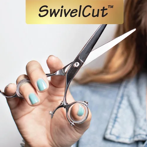 Vista 6 de Olivia Garden SwivelCut - Tijeras de peluquería profesionales para zurdos