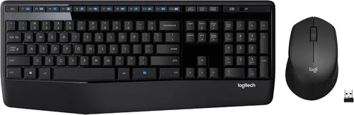 Vista 7 de Logitech Teclado inalámbrico de tamaño completo K345 con reposamanos