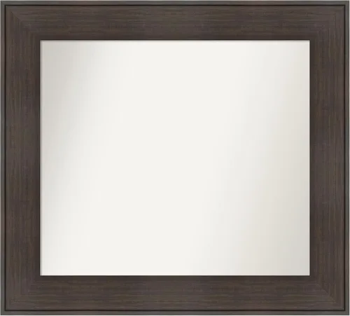 Vista 109 de Amanti Art Espejo personalizado, espejo de baño de veta de madera rústica William, espejo de pared o espejo de tocador de baño sobre el fregadero