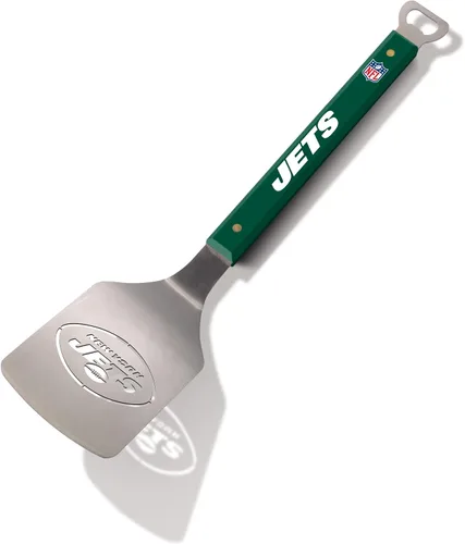 Vista 23 de YouTheFan NFL Sportula (espátula) de acero inoxidable de 18 pulgadas con abrebotellas