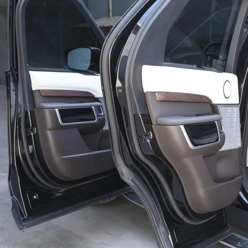 Vista 5 de 4 piezas de repuesto para Land Rover Discovery 5 L462 2017 2018 ABS Interior puerta decoración panel cubierta Trim LR5 (negro)