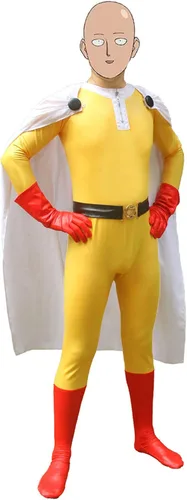 Vista 3 de Saitama - Disfraz de anime para cosplay disfraz de cosplay para adultos