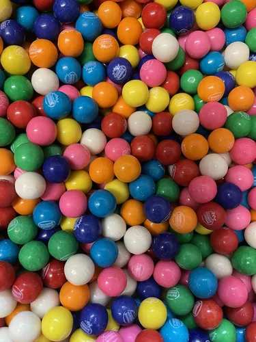 Vista 2 de Dubble Bubble (tamaño 0.55 pulgadas), bolas de goma de mascar pequeñas a granel, 2 libras