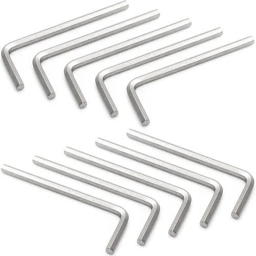 Vista 8 de Litoexpe Juego de llaves hexagonales de 10 piezas de 1/8" Forma de L, cromo vanadio, para reparación y montaje de precisión