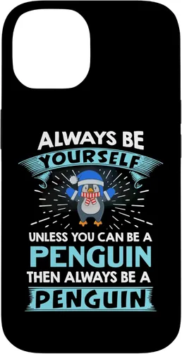 Vista 4 de iPhone 16 Penguin Shirt for Kids Boys Case