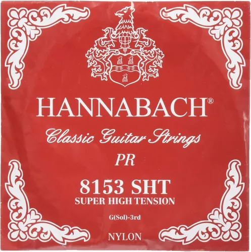 Vista 17 de Hannabach Serie 815 - Cuerda de guitarra (tensión baja) plateada especial, única E1 para guitarra clásica (652511)