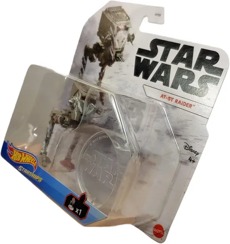 Vista 4 de Hot Wheels Star Wars Starships Mandalorian at-ST Raider