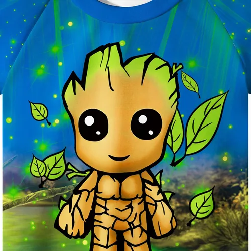 Vista 6 de Conjunto de trajes de baño para niños, lindo disfraz de película de dibujos animados, traje de baño para niños, traje de baño y camisa con sombrero