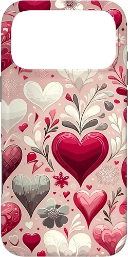 Vista 20 de Funda romántica para iPhone 11 Pro Max con corazones encantadores para el día de San Valentín
