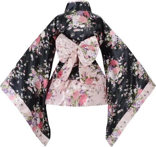 Vista 3 de Sheface Disfraz de Lolita para mujer, estilo kimono japonés, disfraz de anime