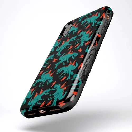 Vista 96 de Casely Funda para iPhone Xs Max Funda con estampado de festival (solo buenas vibraciones)