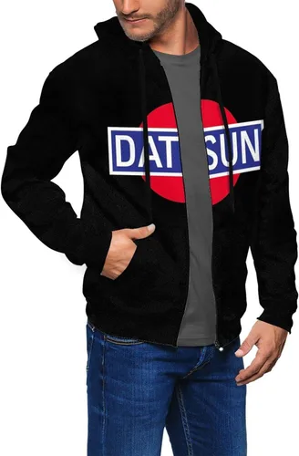 Vista 3 de Lizisgu Datsun - Sudadera con capucha y cremallera completa para hombre
