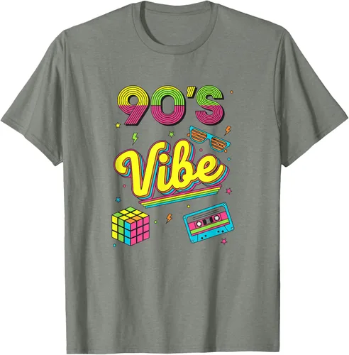 Vista 70 de 90s Nostalgia Retro Apparel - 90'S Vibe Retro T-Shirt Negro