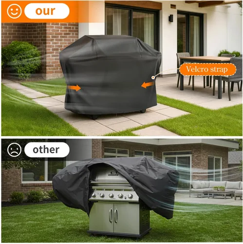 Vista 4 de SEAVERRS Funda protectora para parrilla Ninja PG301, para Ninja FlexFlame PG300 Series, protección integral, resistente al agua y a los rayos UV