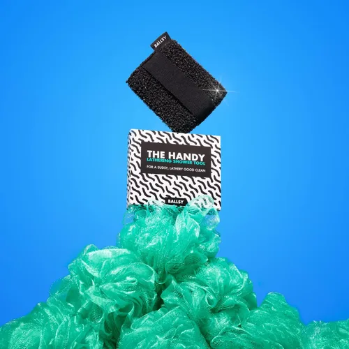 Vista 4 de Ballsy Práctica herramienta de ducha - Esponja para generar espuma extra, con diseño exfoliante suave
