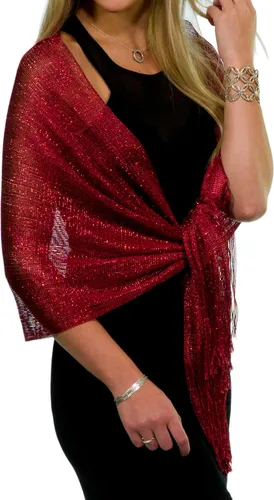 Vista 21 de ShineGlitz - Chales y mantones elegantes para mujer, para usar con ropa y vestidos de noche Negro 1